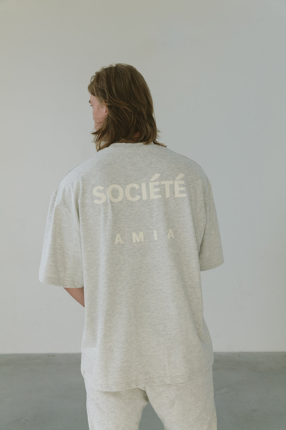 AMIA Société - T-shirt Grey Melange