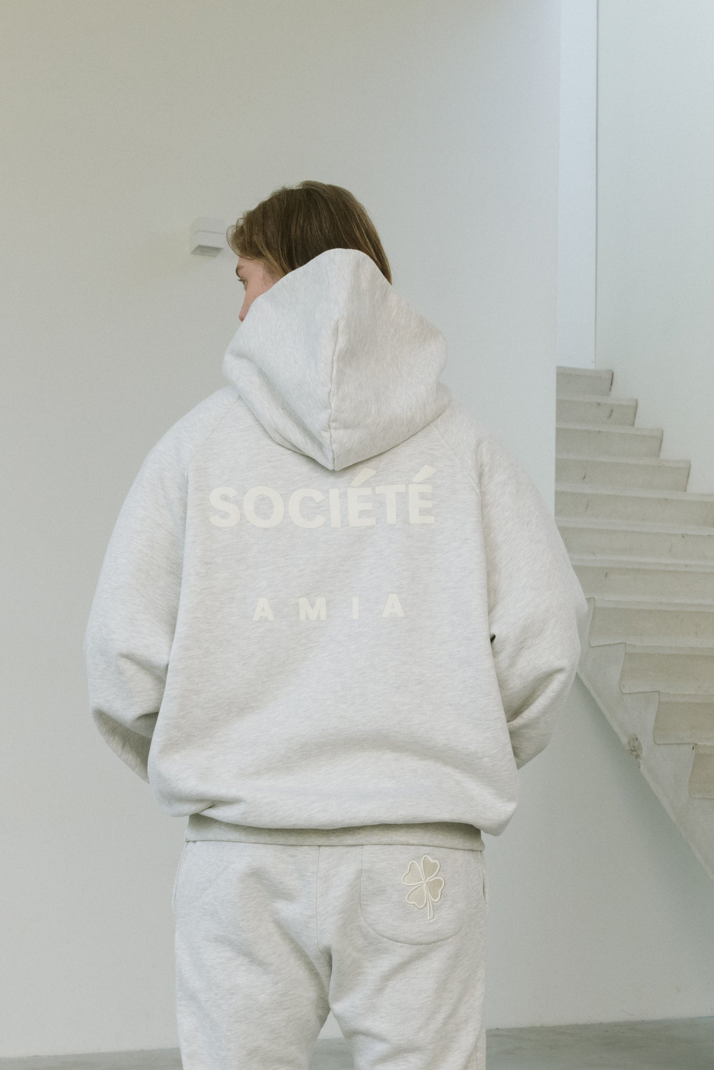 AMIA Société Hoodie - Grey Melange