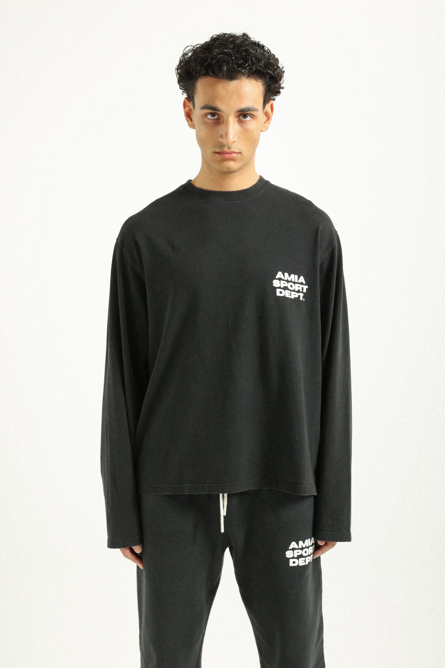 AMIA SPORT DEPT. LONGSLEEVE - WASHED BLACK