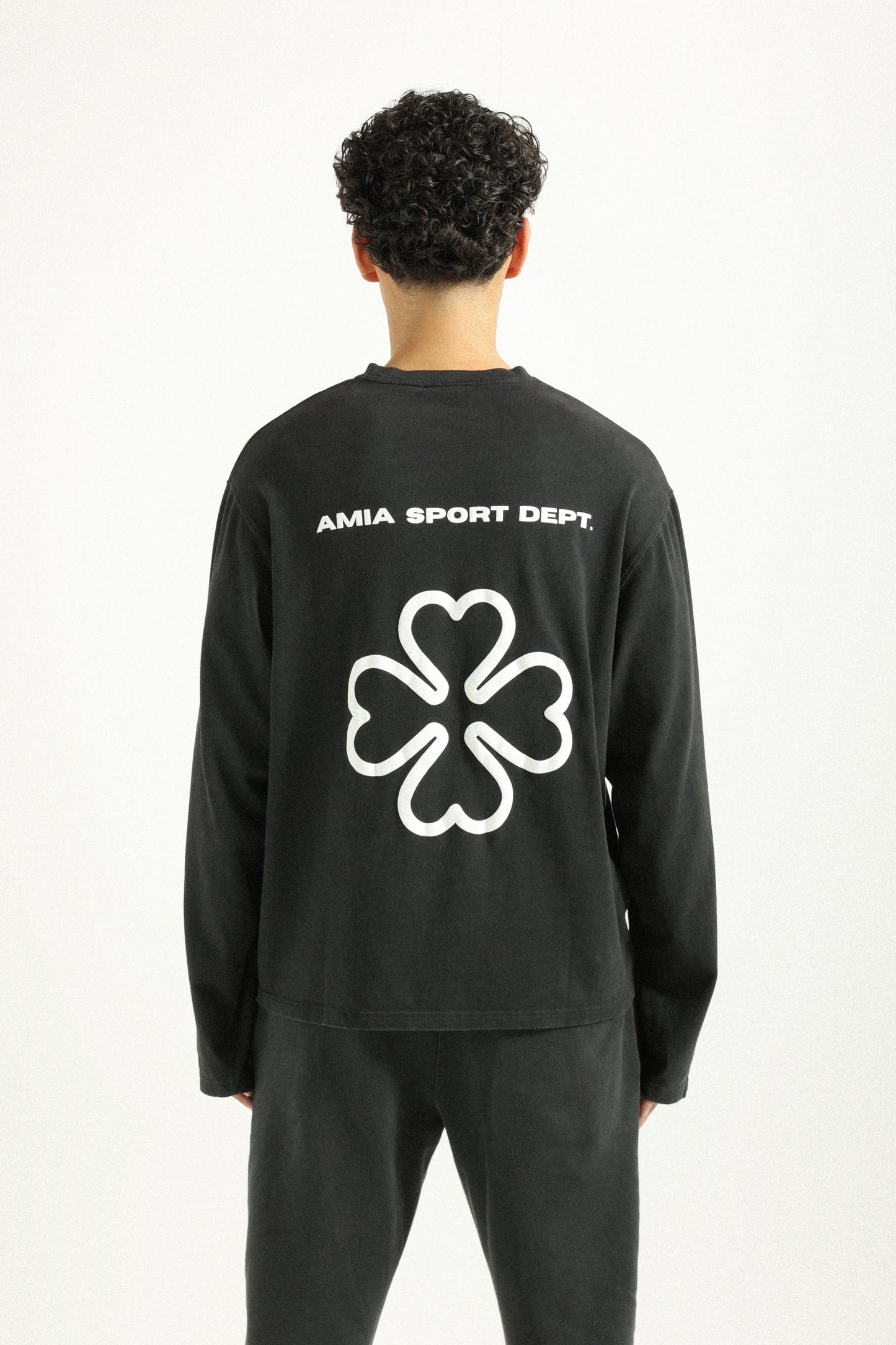 AMIA SPORT DEPT. LONGSLEEVE - WASHED BLACK