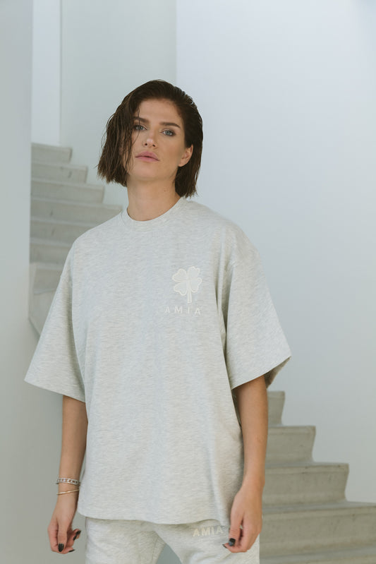 AMIA Société - T-shirt Grey Melange